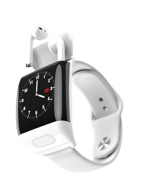 Smart Digital Watch With Earbuds